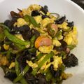 クック0MSSK2☆'s cooksnap of when they made ピーマンときくらげの卵オイスター炒め.