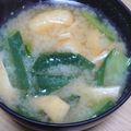 ﾋﾟﾛﾐ♡'s cooksnap of when they made 小松菜と油揚げのお味噌汁.
