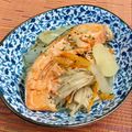 島子☆'s cooksnap of when they made 塩鮭と野菜のヘルシー蒸し.