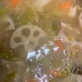 kanachio★'s cooksnap of when they made 花粉症対策！蓮根舞茸白菜の味噌汁.