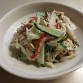 気まぐれ♡雨おんな's cooksnap of when they made 新玉ねぎとカニかまの粒マスタードサラダ.