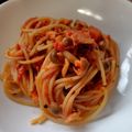 ☆発芽米☆'s cooksnap of when they made ★簡単★ベーコンとトマト缶のパスタ.