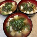 あい♪らんど's cooksnap of when they made とろろ昆布と豆腐のお吸い物.