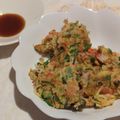 キルヘボン's cooksnap of when they made 長ネギ(青い部分)大量消費★米粉チヂミ.