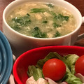 こつゆ514's cooksnap of when they made レタスの外葉と卵のとろとろスープ.