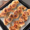 ri..ena's cooksnap of when they made パン初心者も簡単！ベーコンエピ♡.