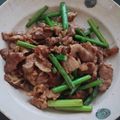 ミロにゃん's cooksnap of when they made ビールに合う！！豚肉とにんにくの芽炒め.