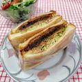 在宅勤務のおじさん's cooksnap of when they made コロッケサンド.