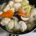 ねぐりた's cooksnap of when they made ふわふわ鶏団子と大根の中華スープ.