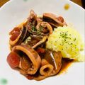 kinniko's cooksnap of when they made 簡単☆コクうま！イカのトマトソース煮.