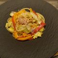 melmarilyn's cooksnap of when they made ベーコンと白菜とパプリカのパスタ.