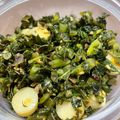 渚のサンドバッグ's cooksnap of when they made 大根の葉の炒め！ごま油が効いて旨い♡.