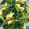 toga1020's cooksnap of when they made つるむらさきと卵の炒めもの.