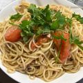 クック2H9MD0☆'s cooksnap of when they made トマトとアンチョビのパスタ.