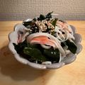 チーズスキヨ's cooksnap of when they made 即効♪わかめとかにかまの酢醤油和え.
