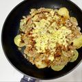 身土不二、医食同源's cooksnap of when they made じゃがいもと大豆ミートのチーズ焼き.