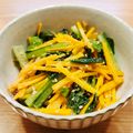 かなりんココりん's cooksnap of when they made 調味料３つだけ！小松菜と人参のナムル.