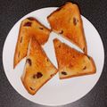 WOODs´'s cooksnap of when they made トースト☆食べやすい切り方.