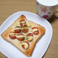 ﾋﾟﾛﾐ♡'s cooksnap of when they made お義母さんのシンプルトースト☆トマト☆.