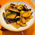 keepgreen's cooksnap of when they made なすとかぼちゃの甘酢照り焼き.