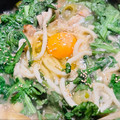 料理男子部's cooksnap of when they made 簡単☆月見すき焼きうどん.
