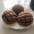 ぽむぽむまりん's cooksnap of when they made 30分で完成！？不思議パンのメロンパン1.