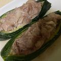 ブリ谷's cooksnap of when they made ズッキーニと豚肉のレンジ蒸し.