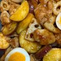クック1FO2UO☆'s cooksnap of when they made 鶏肉、蓮根、サツマイモの甘辛炒め.