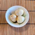 コムギ大好き's cooksnap of when they made ハロウィンに☆蜘蛛の巣風うずらの煮玉子.