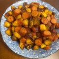 あやママ99's cooksnap of when they made さつま芋とウィンナーのコロコロ照焼き.
