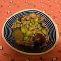 龍青空ママ's cooksnap of when they made さつまいもと枝豆と豚肉の煮物.