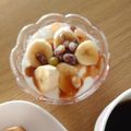 ﾋﾟﾛﾐ♡'s cooksnap of when they made 甘納豆＆バナナ＆黒蜜ヨーグルト♪.