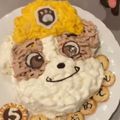 ちょこ人's cooksnap of when they made パウパトロール×南瓜と林檎のキャラケーキ.
