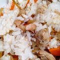 pyonpoco's cooksnap of when they made おかず要らずな鶏ごぼうの混ぜご飯♡.