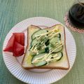 ビートルズ食堂's cooksnap of when they made きゅうりトースト☆超シンプル☆.