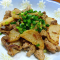 YCHキッチン's cooksnap of when they made 豚細切れと長芋のニンニクオイ炒め.