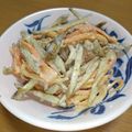 えりこ82☆'s cooksnap of when they made レンジ☆ごぼうサラダ（胡麻マヨ味ごぼう）.