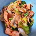 J_son's cooksnap of when they made ＊レタスと胡瓜のキムチ納豆サラダ＊.