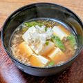 NoraDoraママ's cooksnap of when they made ピーマンのヘタと豆腐の味噌汁.