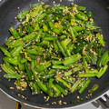 ♡Fumi♡'s cooksnap of when they made ほうれん草の茎ふりかけ〜♪.