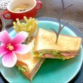 南風♡'s cooksnap of when they made ☆ベーコンレタスエッグ☆サンドイッチ.