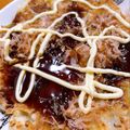 宥愛歩's cooksnap of when they made キャベツ卵無し☆玉ねぎと竹輪のお好み焼き.