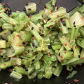 ☆lalapin☆'s cooksnap of when they made かぶの茎を使ってもぅ1品♪茎のゴマ油炒め.