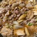 sacching's cooksnap of when they made 節約＊豚こま肉で肉豆腐＊.