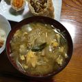 Ruriluru's cooksnap of when they made うちの母の味。卵がポトン♪のお味噌汁.