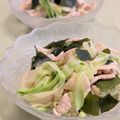 ともみん❤'s cooksnap of when they made 豚しゃぶ肉とキャベツとワカメのナムル.