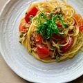 いなばっくす☆'s cooksnap of when they made 簡単和風冷製パスタ.
