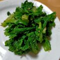クックHIYL6I☆'s cooksnap of when they made わさび菜のおひたし.
