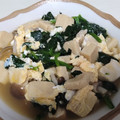 っっぱ's cooksnap of when they made 高野豆腐とほうれん草の卵とじ.