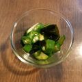 クックL8U9HI☆'s cooksnap of when they made 簡単！オクラとキュウリとわかめのサラダ♪.